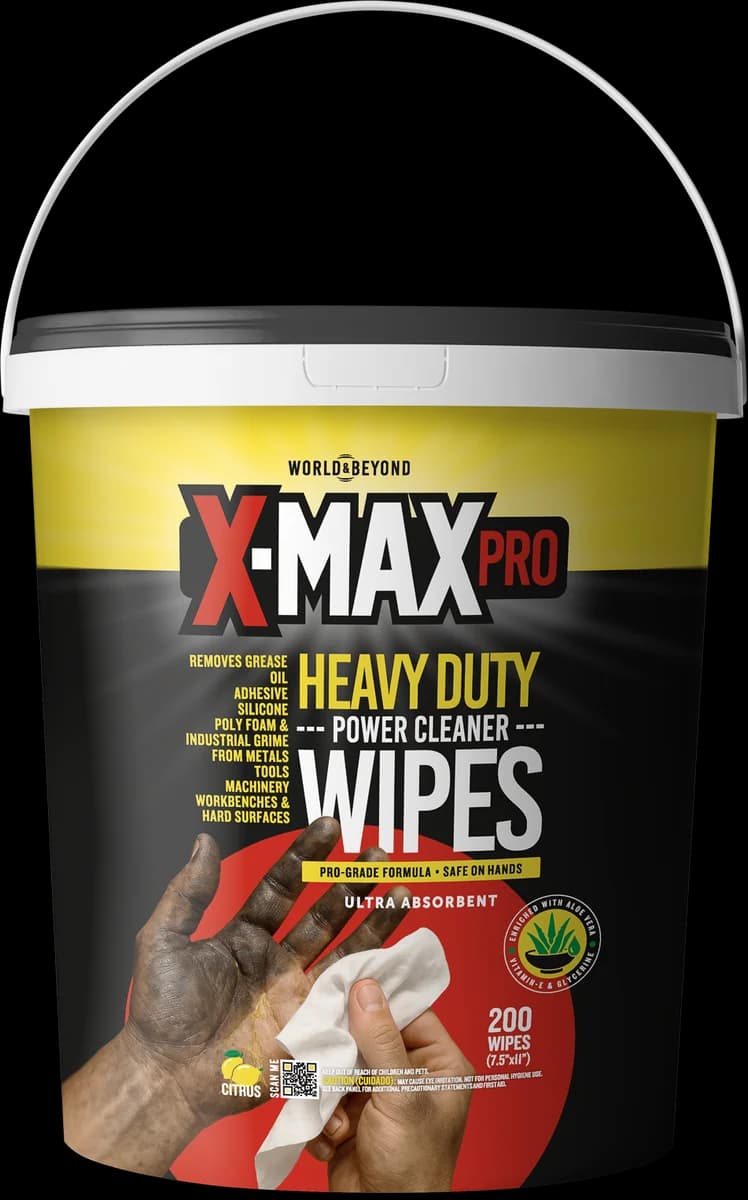 Power Cleaner Wipes front product view