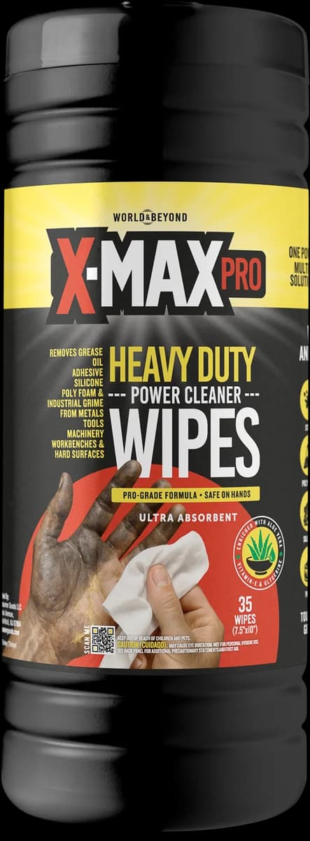 Power Cleaner Wipes front product view