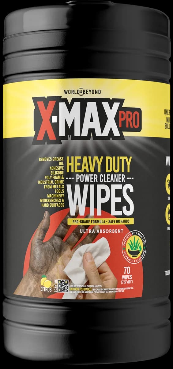 Power Cleaner Wipes front product view