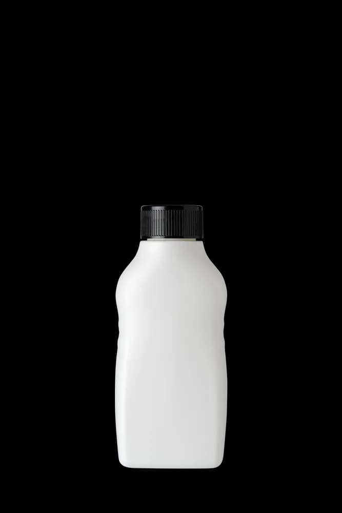 Unlabeled pelican pour jug, white · angled handle